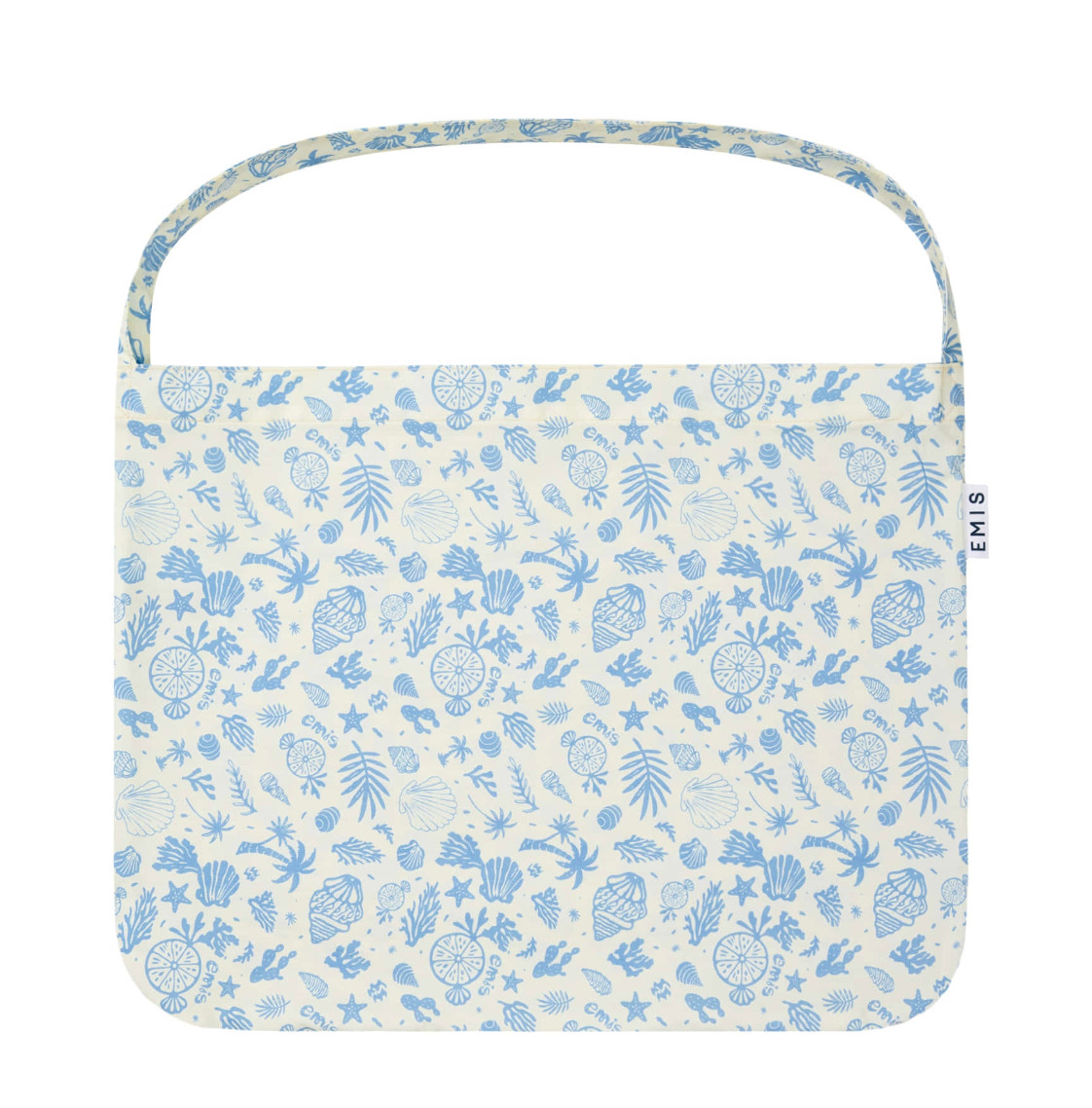 Korean Brand EMIS Coastal Logo Eco Bag Unisex Casual Lifestyle Shoulder Ivory