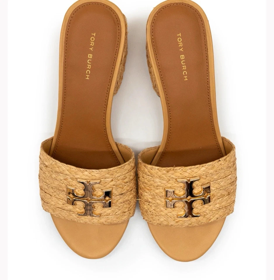 Босоножки Tory Burch Everly 55 мм на кожаном каблуке - материал Raffia - размер 10 - Изображение 4 из 4