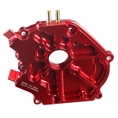 Dual Bearing Billet Side cover For GX200 196 Predator Hemi,Ghost,212 and 224 Red