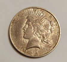 1922-D United States Peace Dollar Vintage 90% Silver US Coin Denver Mint