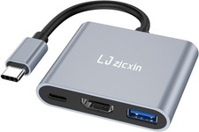 USB C to HDMI Multiport Adapter, USB-C Digital AV Adapter for Iphone 15 to USB-C