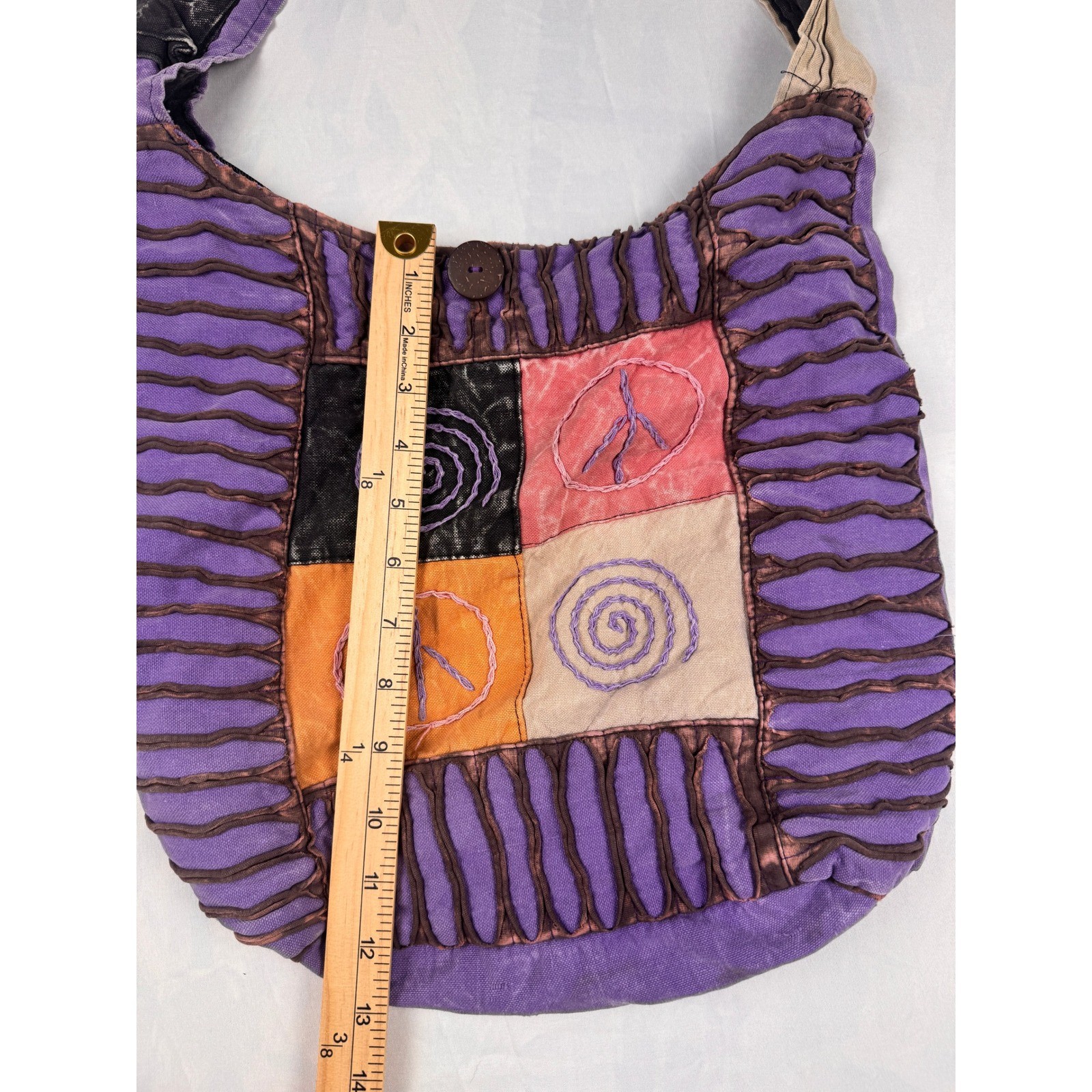 Patchwork Hobo Bag – Boho Hippie Style - image 9