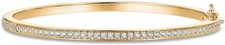 PAVOI 14K Gold Plated Cubic Zirconia Bangle Tennis Bracelets for Women  Classic