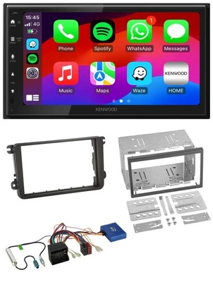 Kenwood CAN-Bus USB DAB 2DIN Bluetooth Autoradio für VW Golf V VI Touran Passat - Bild 1 von 4