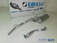 Imasaf Auspuffset Flexrohr+Endtopf für Piaggio Porter Pickup 1.0 35KW 1994-
