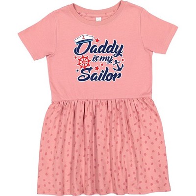 Inktastic My Daddy Is My Sailor Toddler Dress Fathers Day Kids Nautical Happy