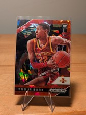 2020-21 Panini Prizm Draft Picks Tyrese Halliburton Red Cracked Ice #10 RC