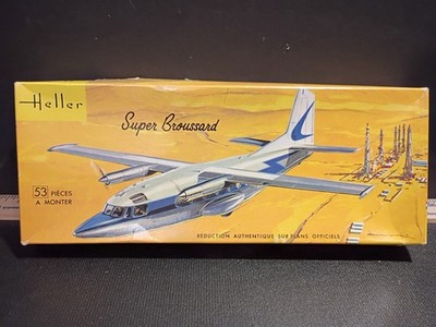 Vintage Heller 1:75 Super Broussard Kit L320 Open Box Complete U.S. Seller