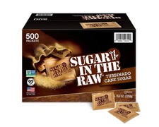 Sugar In The Raw Natural Cane Turbinado Sugar 500 Packets
