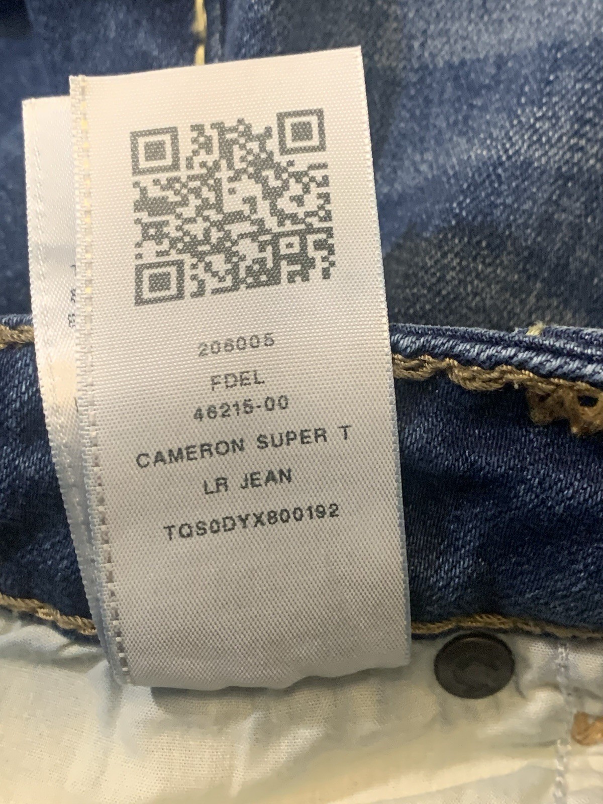 True Religion CAMERON SUPER T Big Stitch Jeans Made In USA Sz 25 thumbnail 12