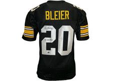 Rocky Bleier Signed Pittsburgh Black Football Jersey Beckett
