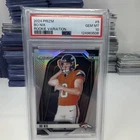 Panini Prizm Rookie Variations Silver Prizm Bo Nix #5 PSA 10 Denver Broncos