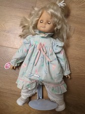 Vintage 1960's ? Engel Puppe German Doll on Stand Display Baby Girl