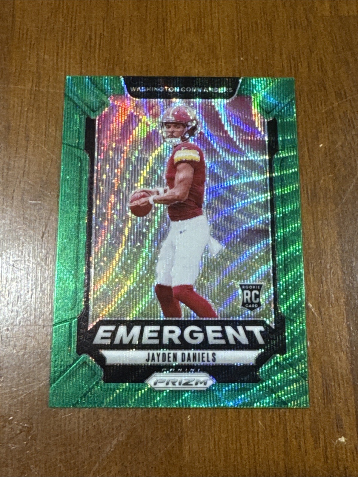 2024 Panini Prizm Green Wave - Jayden Daniels Emergent #2