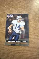 1991 Pro Set - Heisman Hero Ty Detmer #37 (RC)