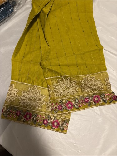 Traje 3 piezas listo para usar, indio cosido Salwar Kameez, paquistaní talla M, VESTIDO EID - Imagen 7 de 9