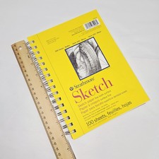 Strathmore Sketch Pad, 5.5X8.5" 100 Shts Perforated Lay-Flat Fine Acid-Free t
