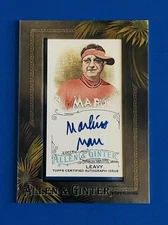 2016 Allen & Ginter Laurence Leavy Marlins Man Framed Mini Auto Card #AGA-LL