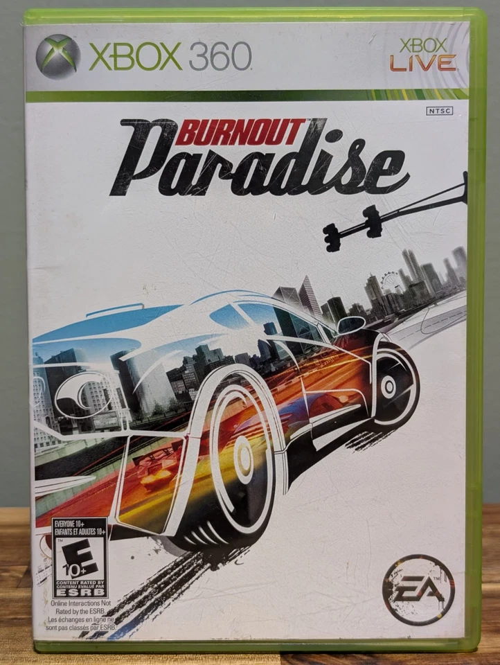 Burnout Paradise (Xbox 360, 2008) CIB Complete - Tested - Near Mint Disc! - Image 2 of 4