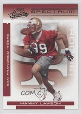 2006 Playoff Absolute Memorabilia Rookie Spectrum Black 59/100 Manny Lawson 0j6