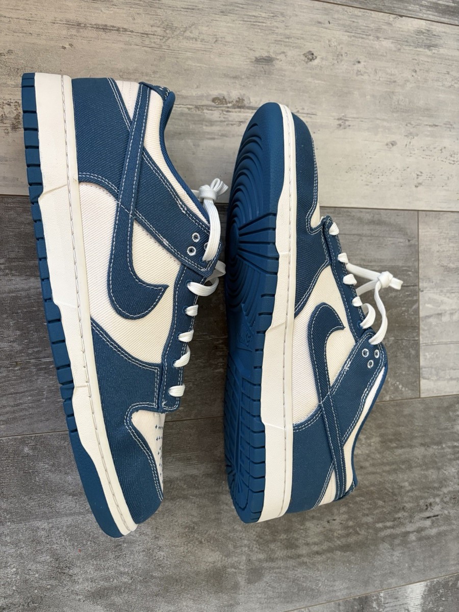 Nike Dunk Low Retro SE Sashiko Industrial Blue DV0834-101 Sz  display picture 3