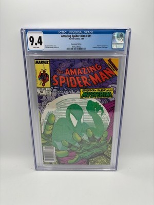 Amazing Spider-Man #311 CGC 9.4 NM Newsstand Variant Todd McFarlane WHITE PAGES