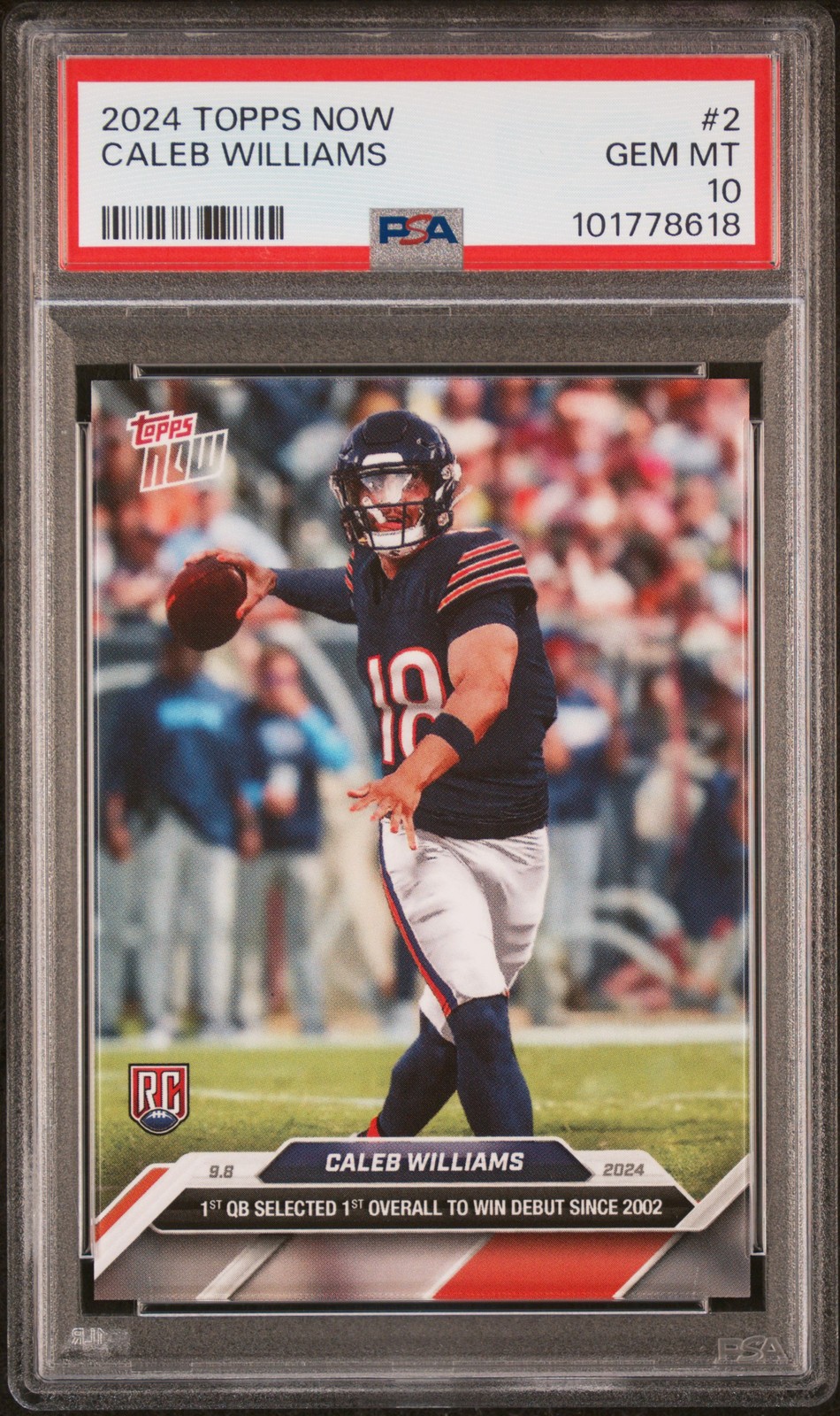 Caleb Williams Topps Now #2 Base