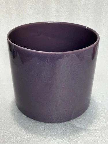 Vintage Haeger Large Purple Ceramic Cylindrical Planter w/ Original Sticker #232