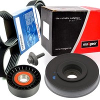 Bosch 6PK976 Keilrippenriemen-Satz + Riemenscheibe FüR Citroen Peugeot Mini Ford