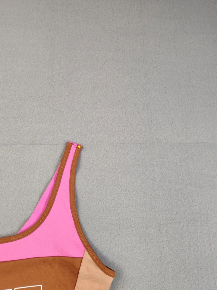 Nike женщин бюстгальтер средний розовый многоцветный Sport классический Dri Fit Athleisure активный - Изображение 3 из 4