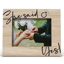 Picture Frame, 5x7 Inch Photo, Wood, Rustic, 8x10 Inch, Engagement Color1