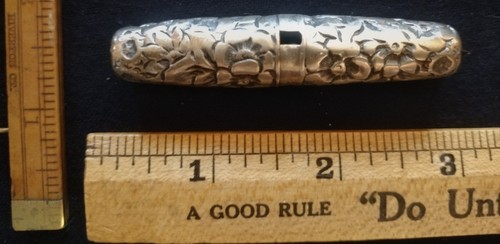 BOUCHON DE POCHE ARGENT STERLING ENTIÈREMENT POINÇONNÉ EXCELLENT ÉTAT DE FONCTIONNEMENT  - Photo 2/5