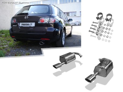  Duplex Sportauspuff Mazda 6 Typ GG/GY Facelift je 115x85mm oval