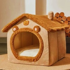 Foldable Pet House Bed Mat, Cozy Winter Nest for Small  Medium Pets