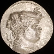 200-185 BC Demetrios I "Aniketos", AR Tetradrachm EF