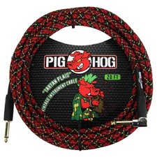 Pig Hog Vintage Series Instrument Right Angle Cable - Tartan Plaid - 20 ft