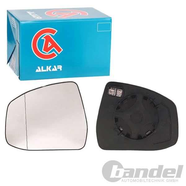 Alkar Spiegelglas AsphÄRisch Beheizbar Links Passend FüR Ford Focus Mondeo | 647-image