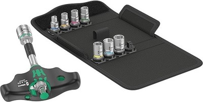 Wera 05023470001 Kraftform Kompakt 400 RA Set 2, Cross-Handle Adapter Screwdrive