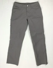 Lululemon Mens ABC Commuter Pant Sz 30 Grey Sage Water Repel Warpstreme Bike