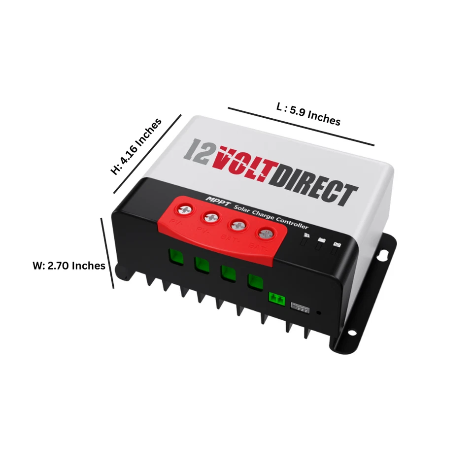 12 Volt Direct MPPT Solar Regulator 100V 50A Pro Series w/ Bluetooth  TVD-MPPT10 - Bild 3 von 3
