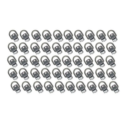 Qty 50: 1/2'' Bolt-on D-Ring & Clip Fits Universal Replaces DR050-SC