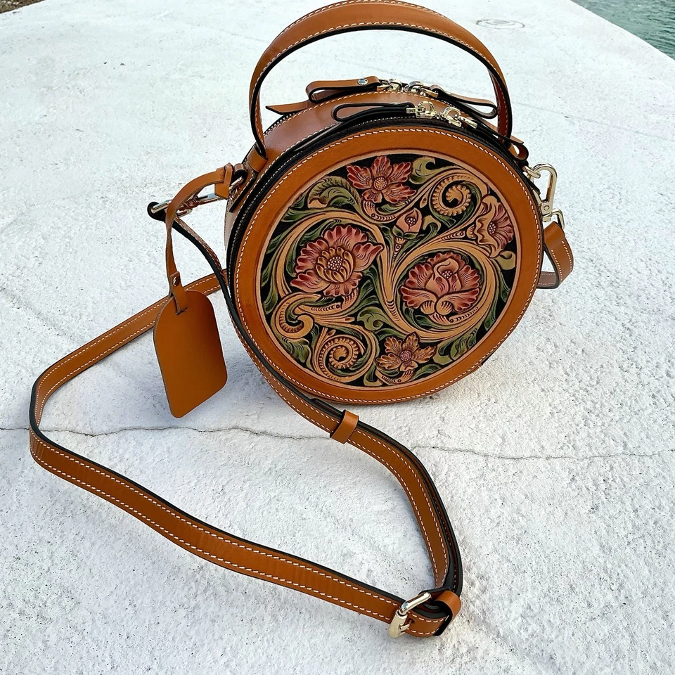 Bolso de Mano L`Artiste HB-Dakota Cuero Estilo Cantimplora - Como Nuevo Foto 3 de 4