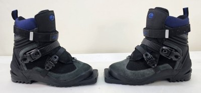 Karhu Sirius Womens Nordic Ski Boots Size 8.5  Black MS34 Made Hungary 75mm