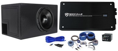Sundown Audio SA-12 V.3 D2 12'' 1500w RMS Subwoofer+Vented Box+Amplifier+Amp Kit