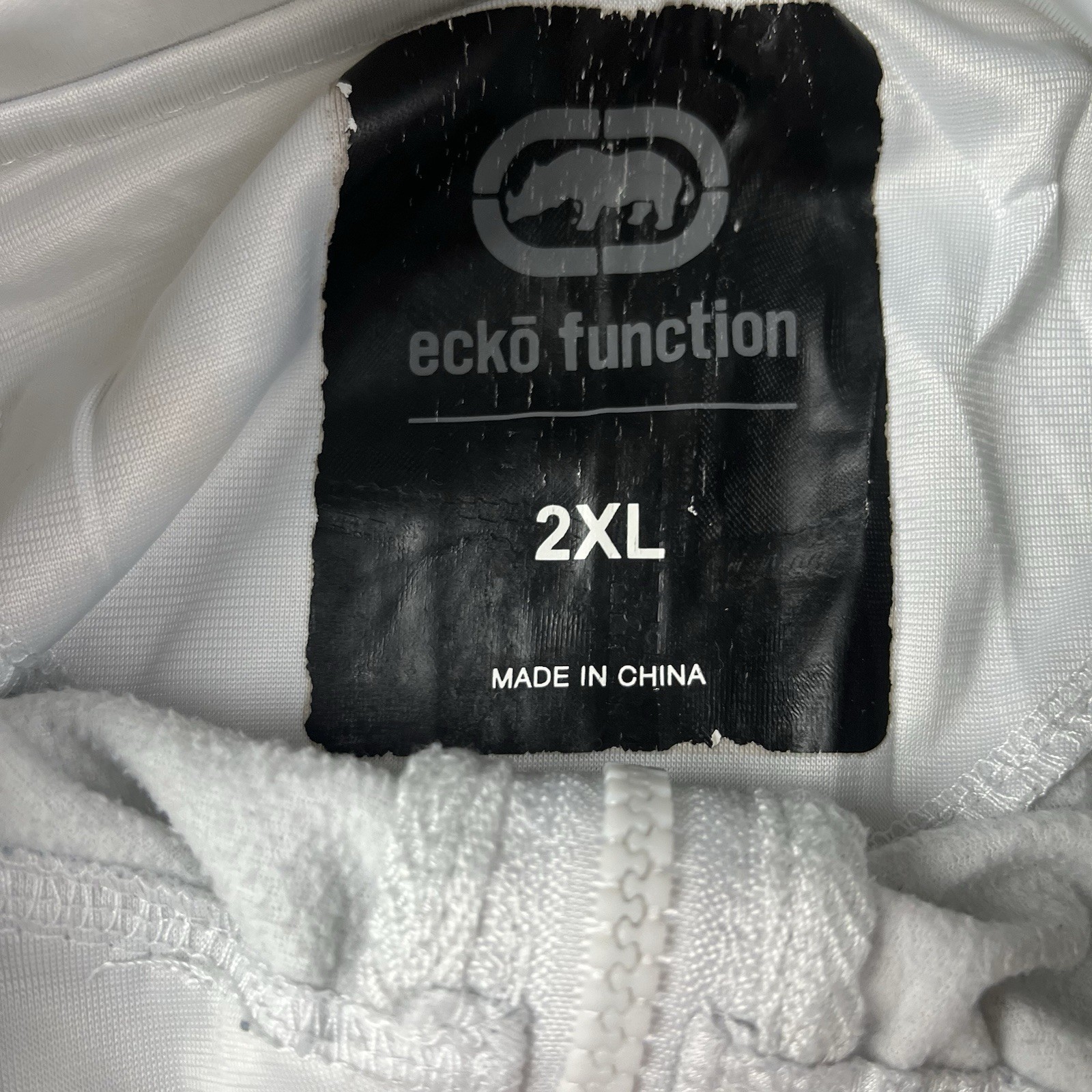 Ecko Function White Full Zip Track Jacket Y2K Str… - image 8