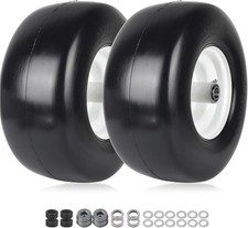 2-pack 13x6.50-6 Flat Free Tire And Wheel - Universal 13x6.5-6 Solid Rubbe Rid 2-pack 13x6.50-6 Flat Free Tire And Wheel - Universal 13x6.5-6 Solid Rubbe Rid