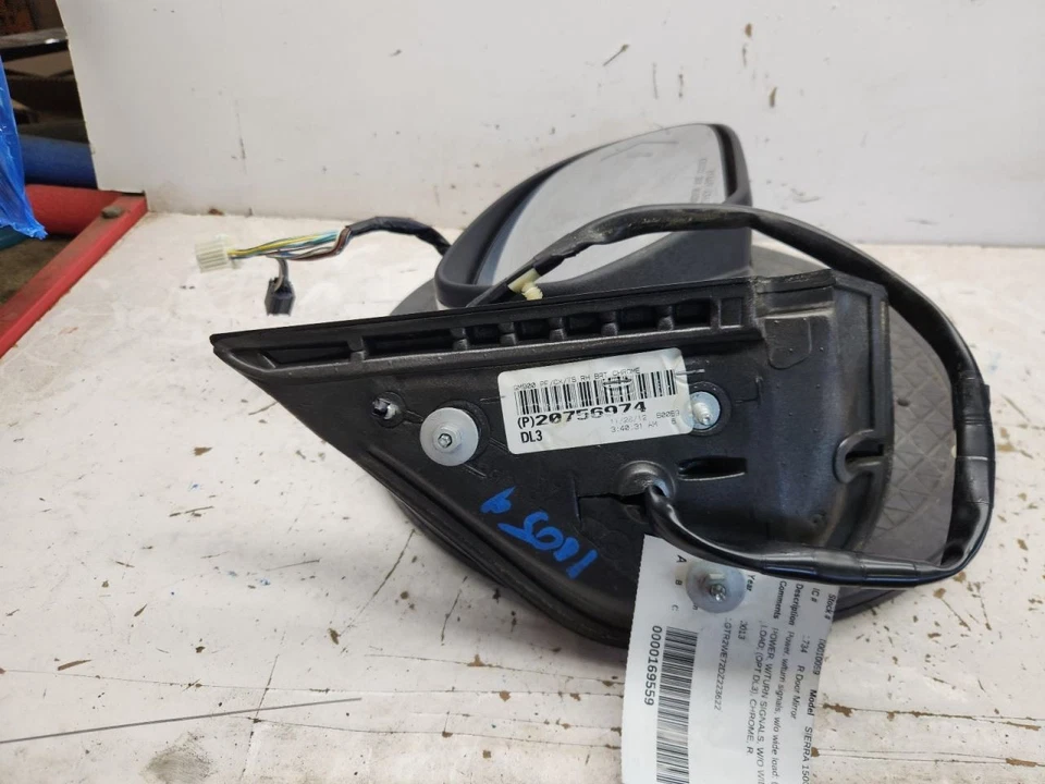 Passenger Side View Mirror Power Opt DL3 Fits 09-14 SIERRA 2500 PICKUP 771886 - Image 3 of 4