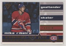 2001 Pacific Private Stock Titanium Three Star Selections Mike Ribeiro #27 0q3