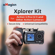 Action Camera Handheld Photo Grip for Insta360Ace Pro/DJI Action 5Pro/Hero13 12