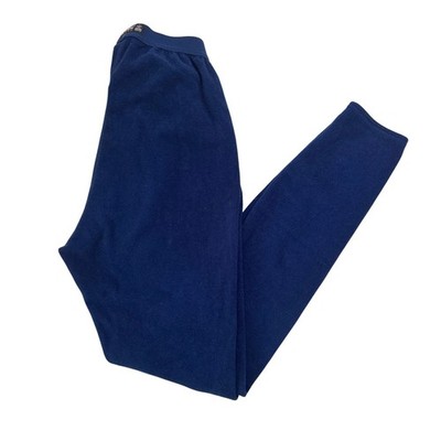 Patagonia Capilene Fleece Base Layer Long Johns Tights Size M Navy Blue USA